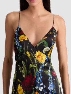 Alice and Olivia LUCIANA SLIP DRESS