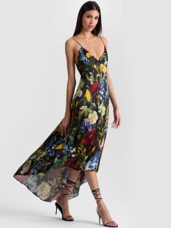 Alice and Olivia LUCIANA SLIP DRESS