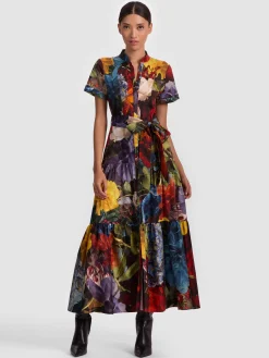 Alice and Olivia LUCY MIDI SHIRT DRESS