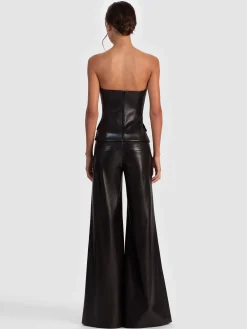 Alice and Olivia MADISON VEGAN BUSTIER TOP