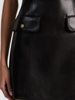 Alice and Olivia MARCELLA VEGAN MINI DRESS