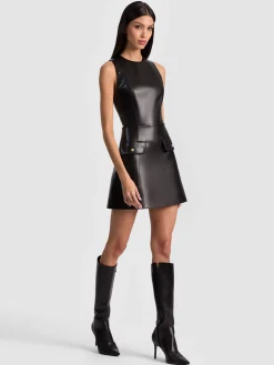 Alice and Olivia MARCELLA VEGAN MINI DRESS