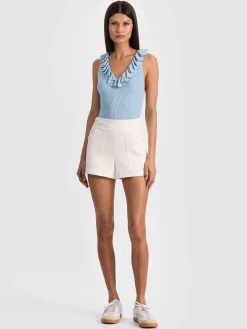 Alice and Olivia MARNIE RUFFLE TANK