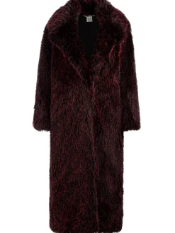 Alice and Olivia MARVIN FAUX FUR MAXI COAT