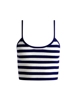 Alice and Olivia MAUDE STRIPED BRALETTE