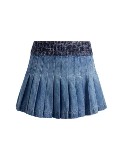 Alice and Olivia MERA DENIM MINI SKIRT
