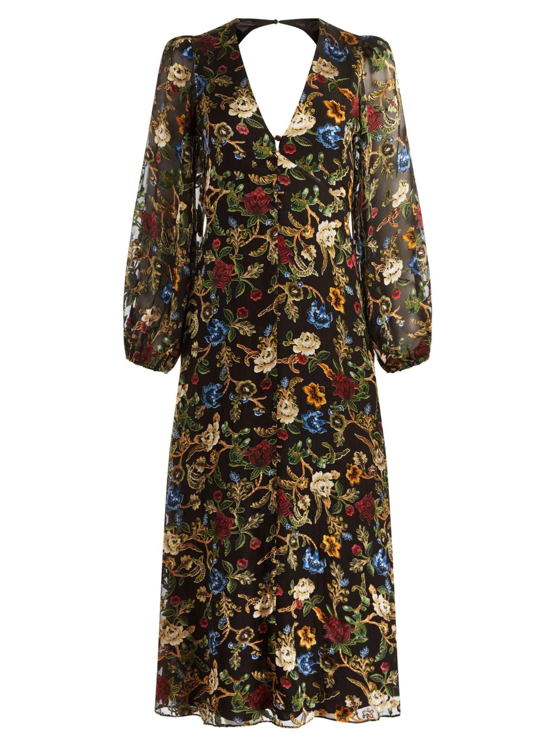 Alice and Olivia MONA MIDI DRESS