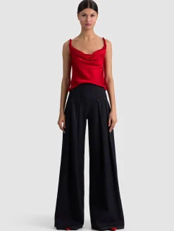 Alice and Olivia MONIQUE TWIST STRAP TANK