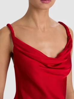 Alice and Olivia MONIQUE TWIST STRAP TANK