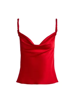 Alice and Olivia MONIQUE TWIST STRAP TANK