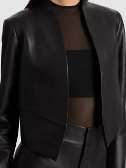 Alice and Olivia NEW HARVEY LEATHER JACKET