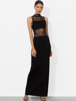 Alice and Olivia NICHOL LACE MAXI DRESS