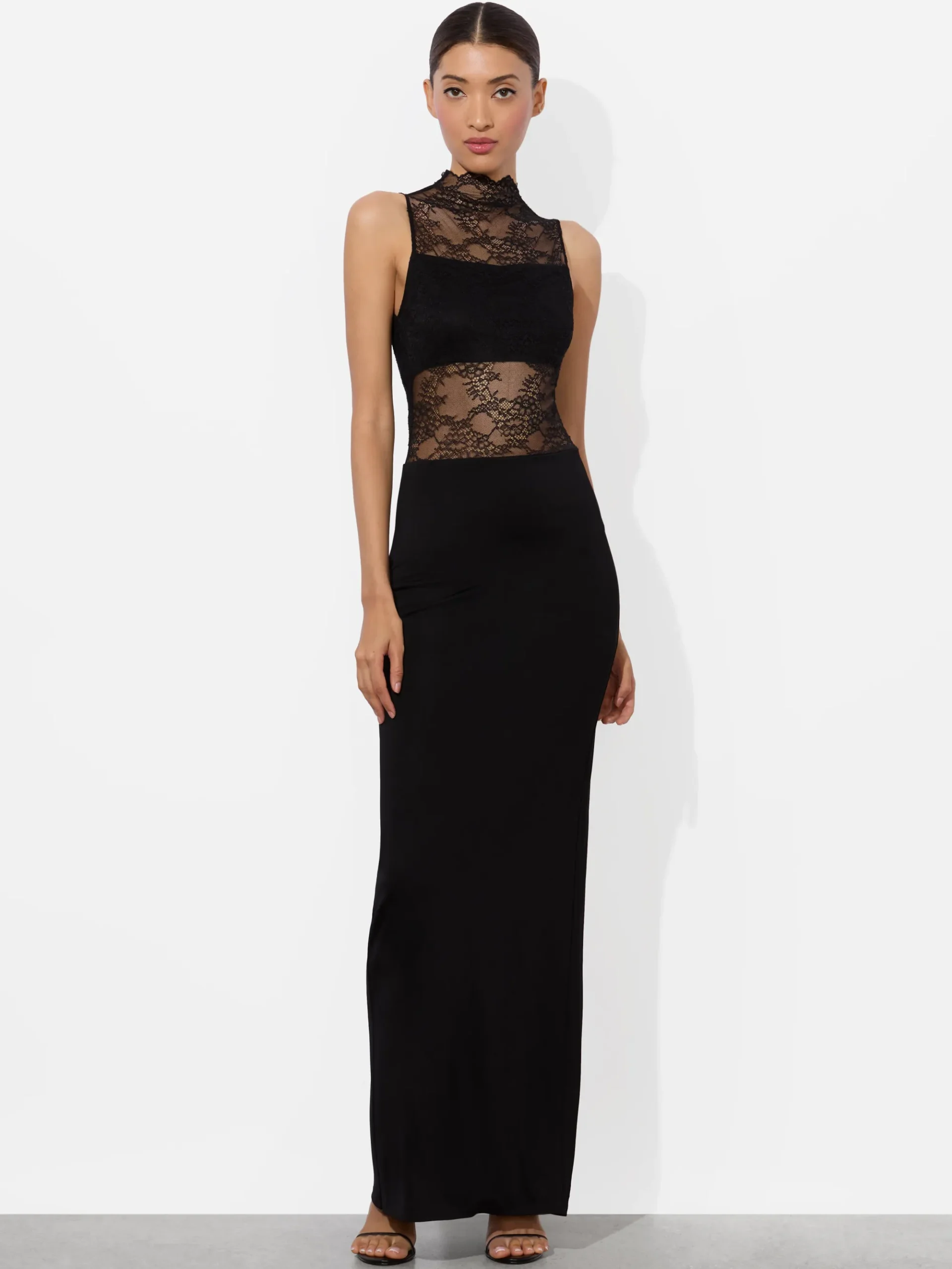 Alice and Olivia NICHOL LACE MAXI DRESS