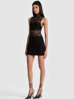 Alice and Olivia NICHOL LACE MINI DRESS