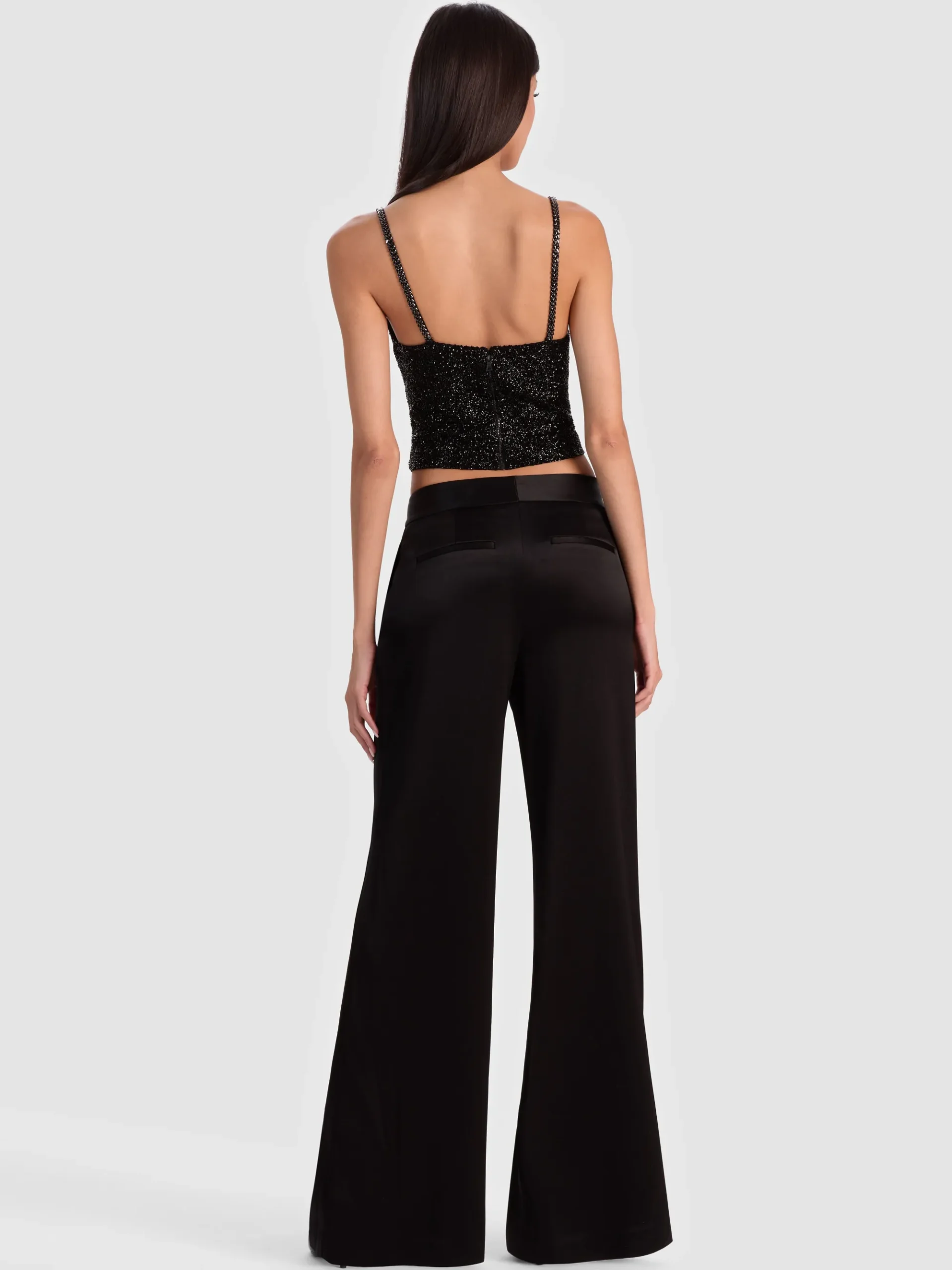 Alice and Olivia NINA EMBELLISHED BUSTIER TOP