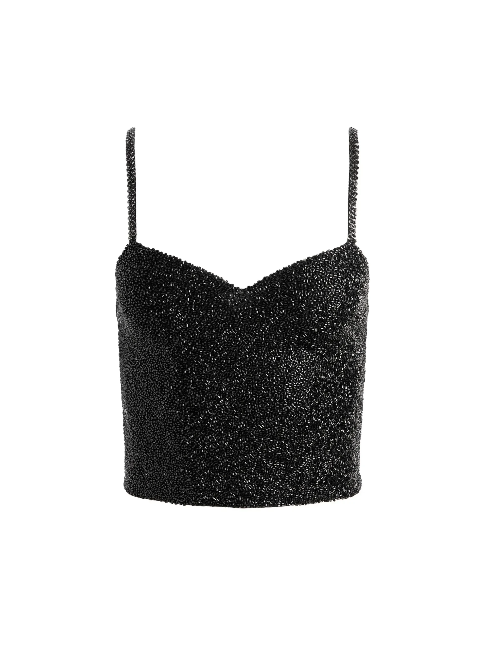 Alice and Olivia NINA EMBELLISHED BUSTIER TOP