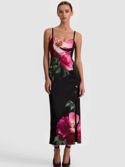 Alice and Olivia NINA MIDI DRESS