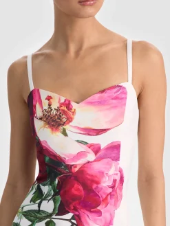 Alice and Olivia NINA MIDI DRESS