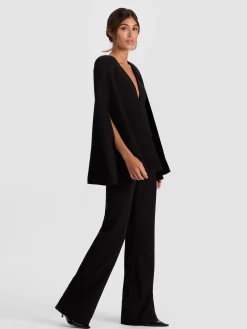 Alice and Olivia NOVA CAPE JUMPSUIT