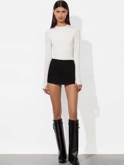 Alice and Olivia OLEA LONG SLEEVE BODYSUIT