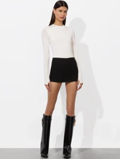 Alice and Olivia OLEA LONG SLEEVE BODYSUIT