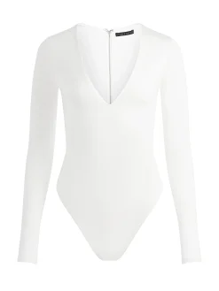 Alice and Olivia OLEA LONG SLEEVE BODYSUIT