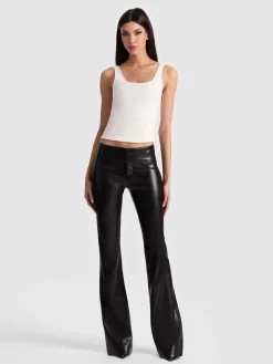 Alice and Olivia OLIVIA VEGAN BOOTCUT PANT