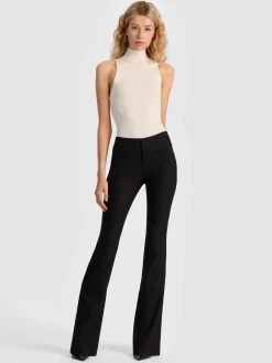 Alice and Olivia OLIVIA WOOL BOOTCUT PANT
