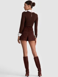 Alice and Olivia PORLA COLLARED SWEATER