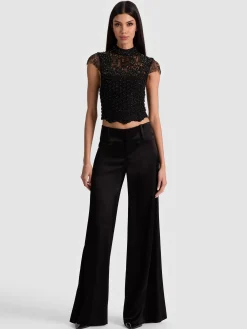 Alice and Olivia PRIA EMBELLISHED TOP