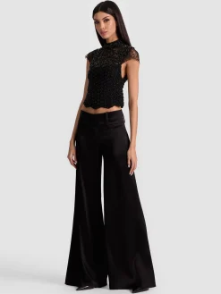 Alice and Olivia PRIA EMBELLISHED TOP