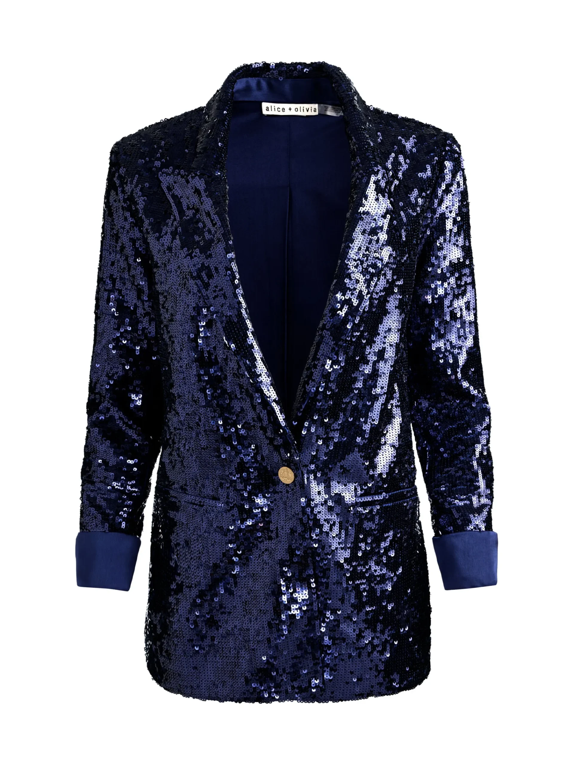 Alice and Olivia QUINCY SEQUIN BLAZER