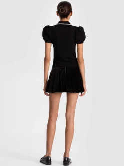 Alice and Olivia RAMONA EMBELLISHED POLO