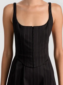 Alice and Olivia REBECCA TAILORED VEST JUMPSUIT