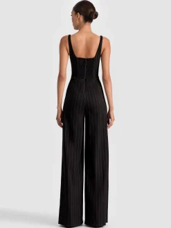 Alice and Olivia REBECCA TAILORED VEST JUMPSUIT