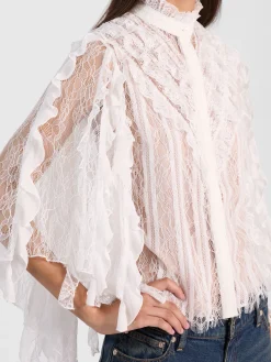 Alice and Olivia RHEBA LACE TOP