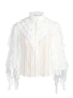 Alice and Olivia RHEBA LACE TOP