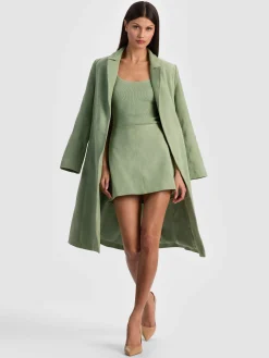 Alice and Olivia RILEY SUEDE MINI SKIRT