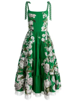 Alice and Olivia ROSALEE BUSTIER MIDI DRESS