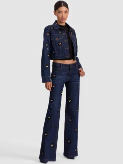 Alice and Olivia ROXIE EMBELLISHED JEAN