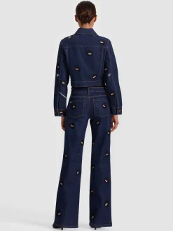 Alice and Olivia ROXIE EMBELLISHED JEAN