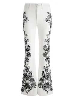 Alice and Olivia SB EMBROIDERED JEAN