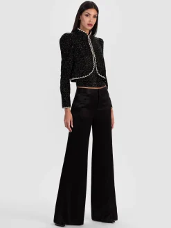 Alice and Olivia SHANE WIDE LEG PANT