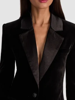 Alice and Olivia SILAS VELVET BLAZER
