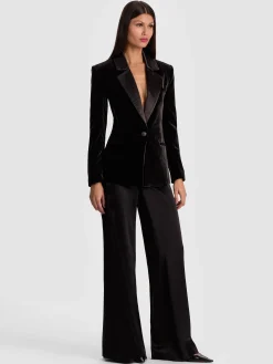 Alice and Olivia SILAS VELVET BLAZER
