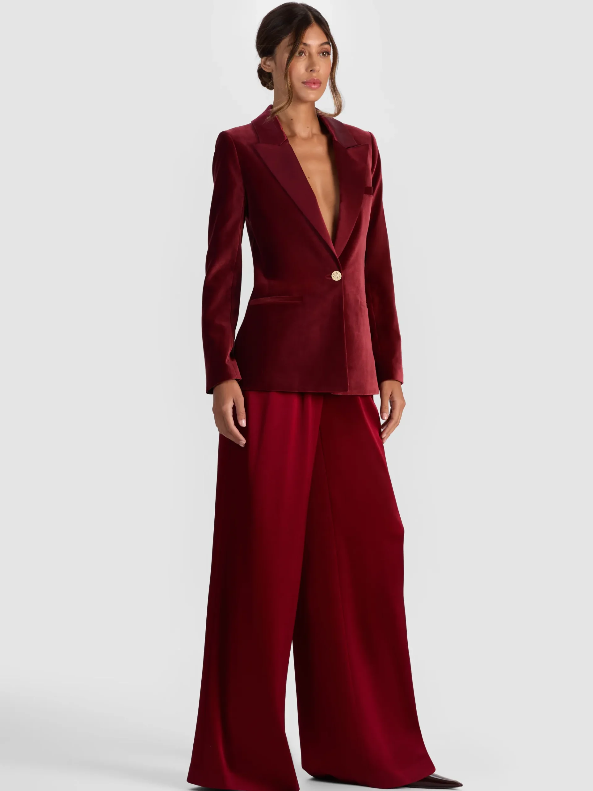 Alice and Olivia SILAS VELVET BLAZER