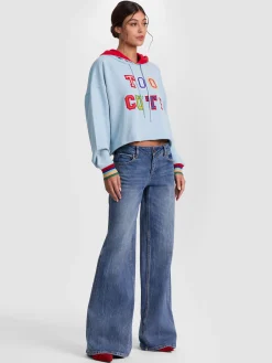 Alice and Olivia SUNNY CROPPED HOODIE