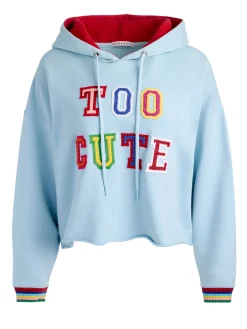 Alice and Olivia SUNNY CROPPED HOODIE