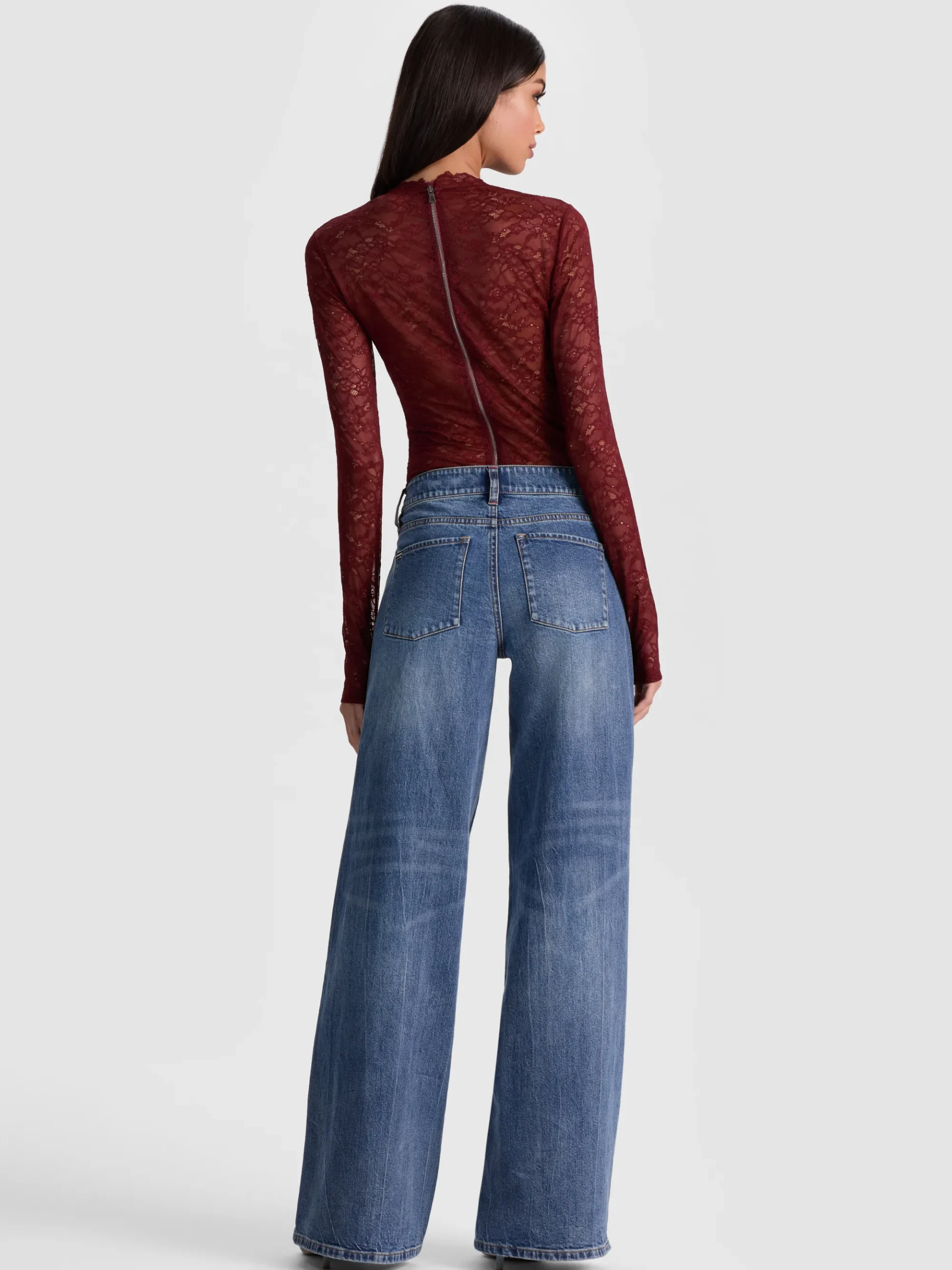 Alice and Olivia TAEYN LACE BODYSUIT