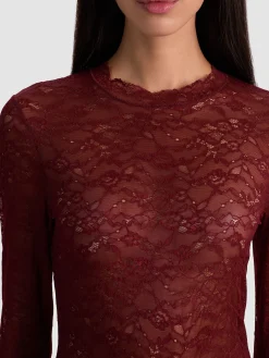 Alice and Olivia TAEYN LACE BODYSUIT